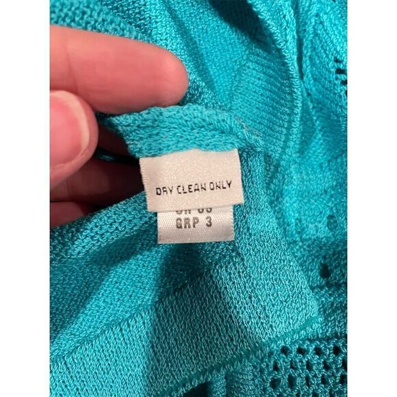 St. John Collection Women's Blue Knit Tank & Cardigan Set 2 piece Size 8 - Picture 12 of 16